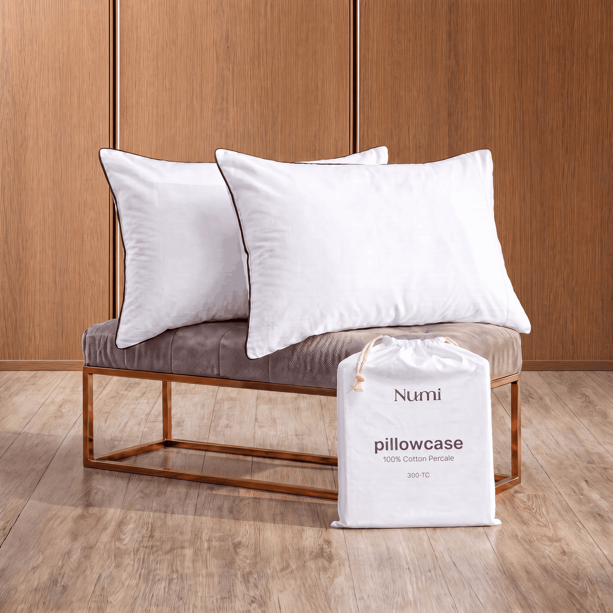 Numi® Cotton Percale CrispClean+™ - זוג ציפיות