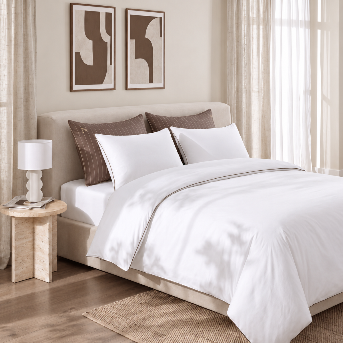 Numi® Cotton Percale CrispClean+™ - סט מצעים מלא